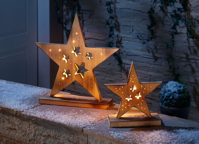 LED-Holzstern 