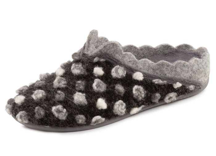 Laurina, klassische Damen-Hausschuhe, mit herausnehmbarem Fussbett 