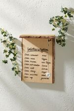 Wetterstation aus Fichtenholz 