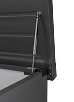 Hochwertige Gartentruhe aus Stahlblech ANTHRAZIT