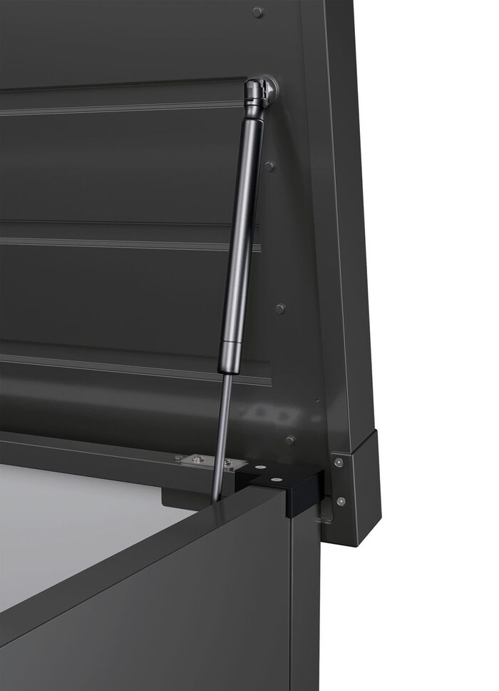 Hochwertige Gartentruhe aus Stahlblech ANTHRAZIT