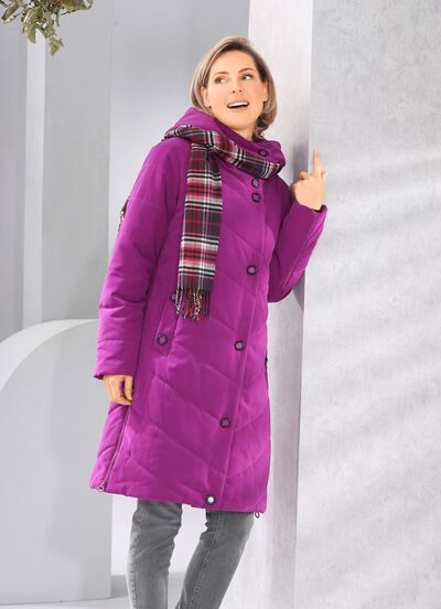 Kurzmantel aus recycelten Fasern 