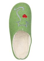 Warme Damen-Hausschuhe, mit Wolle 