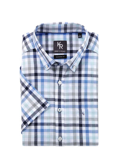 «King's Road»-Hemd mit Button-Down-Kragen in 4 Farben 