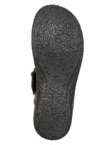 ELENA EDEN, klassische Damen-Clogs, Weite G, mit Plüsch BURGUND