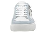 Remonte Sneaker aus Nappa- und Veloursleder mit Metallic-Besatz BLAU-WEISS-SILBER