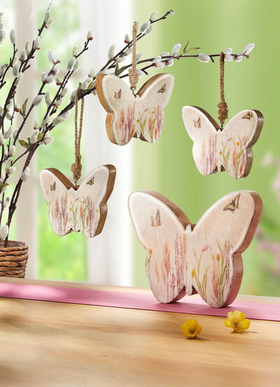 Deko-Schmetterling aus Mangoholz, , large