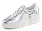 ELENA EDEN, stylische Damen-Sneaker, Weite G, herausnehmbares Fussbett SILBER