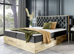 Boxspringbett mit Bettkasten und Topper, 