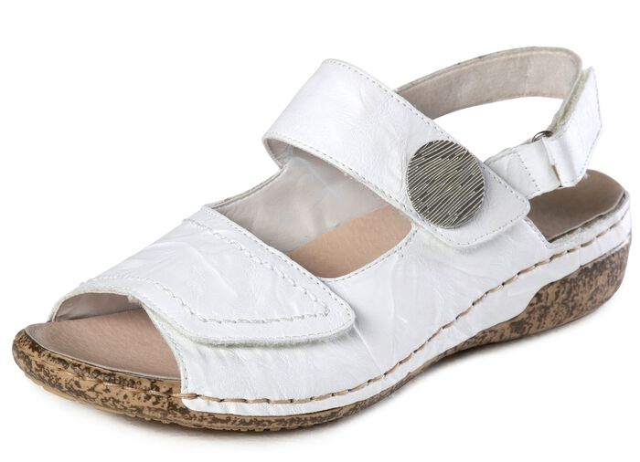 Rieker, bequeme Damen-Sandalen, Weite H, mit herausnehmbarem Fussbett 