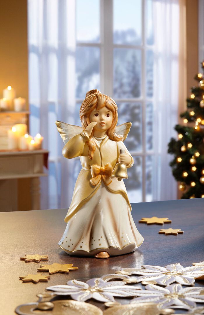 Goebel-Engel aus Feinsteingut CHAMPAGNER