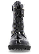 Remonte, stylische Damen-Stiefeletten, Winterschuhe, Weite G, mit herausnehmbarem Fußbett SCHWARZ-GOLD