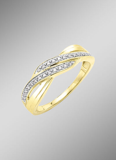 Hochwertiger Damenring mit 26 Diamanten 