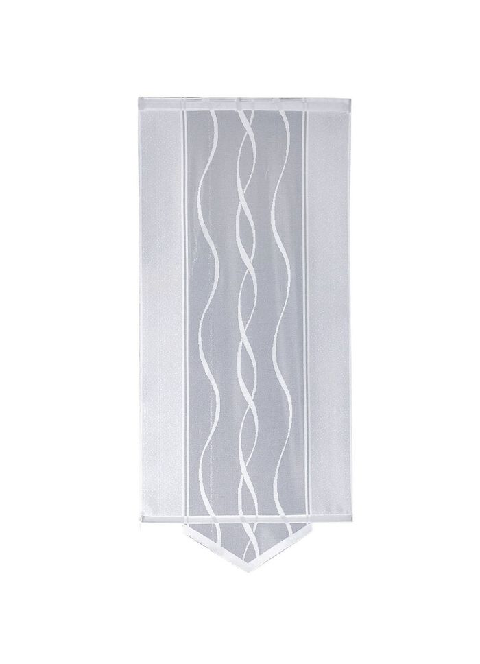 Moderner Schiebevorhang mit dezentem Wellen-Design 