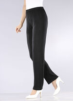 Hose mit edlem Glanz SCHWARZ