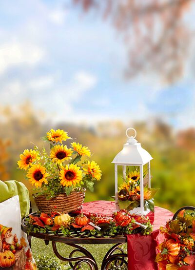 Tischaufleger aus Kunst-und Textilmaterial 