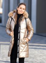 Kurzmantel in trendgenauer Metallic-Optik 