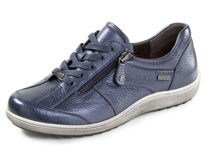 ELENA EDEN, atmungsaktive Damen-Sneaker, Weite H, mit herausnehmbarem Fussbett MARINE