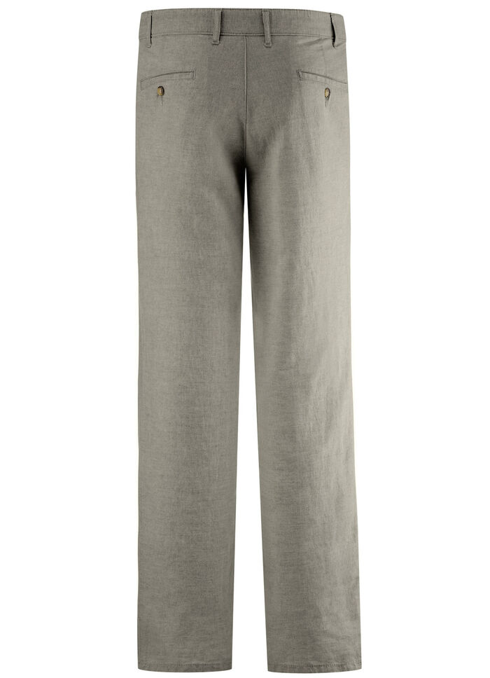 «Francesco Botti»-Hose mit Leinen in 3 Farben KHAKI
