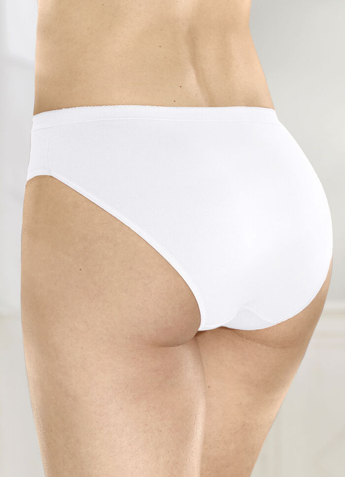 Viererpack Slips mit elastischen Abschlüssen, 