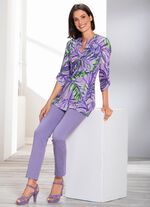 Shirt-Tunika mit farbbrillantem Druck 