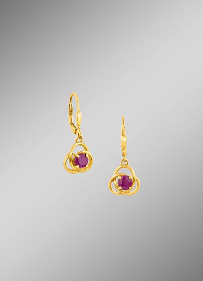 Ohrringe echt Rubin 