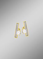 Interessante Ohrstecker mit Zirkonia 