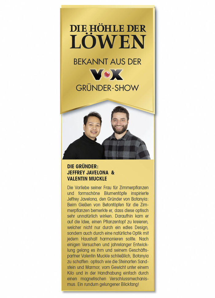 Pflanzenübertopf von Botanyia in edler Naturstein-Optik SAND