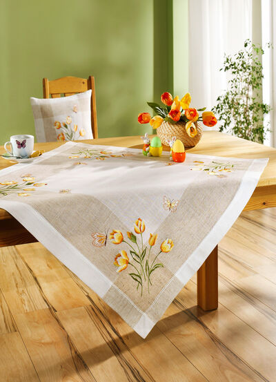 Tisch- und Raumdekoration mit Tulpen und Schmetterlinge, , large