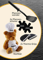 STONELINE® Kochtopf-Set, 15-teilig ORANGE