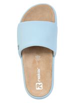 Rieker, leichte Damen-Slides, mit gepolsterter Lederdecksohle 