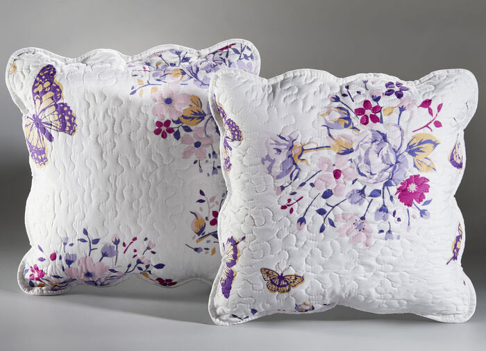 Tagesdecke mit frühlingshafter Dessinierung MULTICOLOR