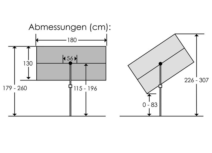 Balkonblende, ideal als Sicht- und Sonnenschutz TERRA
