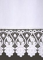 Fensterdekoration aus reiner Baumwolle mit hochwertiger Spitze 