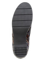 Waldläufer, bequemer Damen-Trotteur, Weite H, mit herausnehmbarem Fussbett SCHWARZ-BUNT