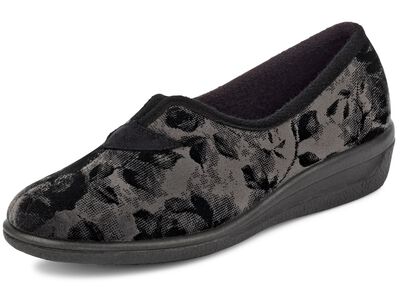 Klassische Damen-Hausschuhe, Weite H, mit anatomisch geformtem Fussbett 