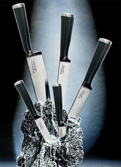 Stoneline® Excalibur® Messerblock, 7-teilig 