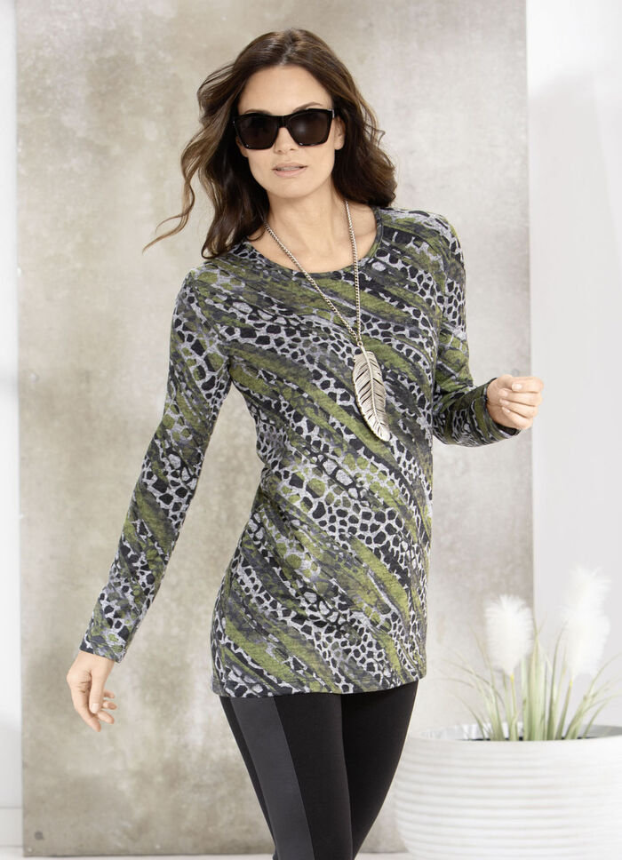 Shirt mit Rundhalsausschnitt 