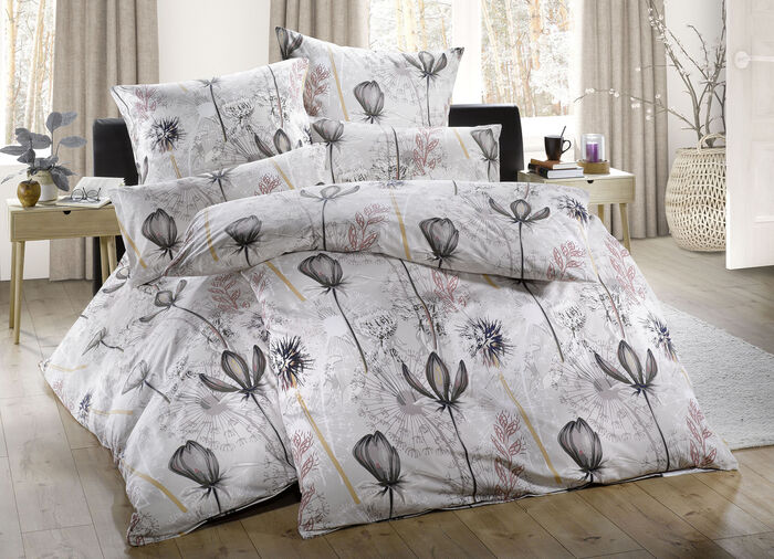 Bettw&auml;sche Garnitur mit Pusteblume-Motiv 