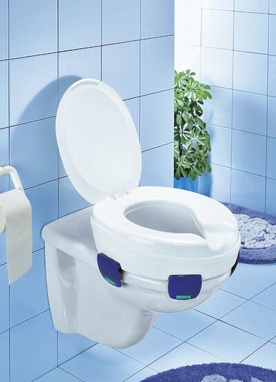 Toilettensitzerhöher "Clipper" mit Deckel 