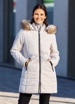 Funktions-Longjacke mit Kunstpelz-Innenausstattung in der Kapuze 