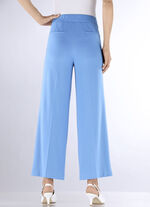 Knöchellange Hose mit weitem Bein  AZURBLAU