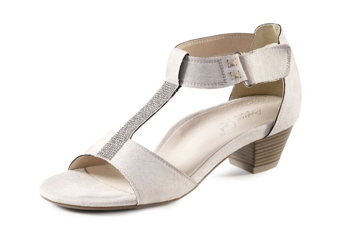 Andrea Conti, schicke Damen-Sandaletten, mit Klettspange 