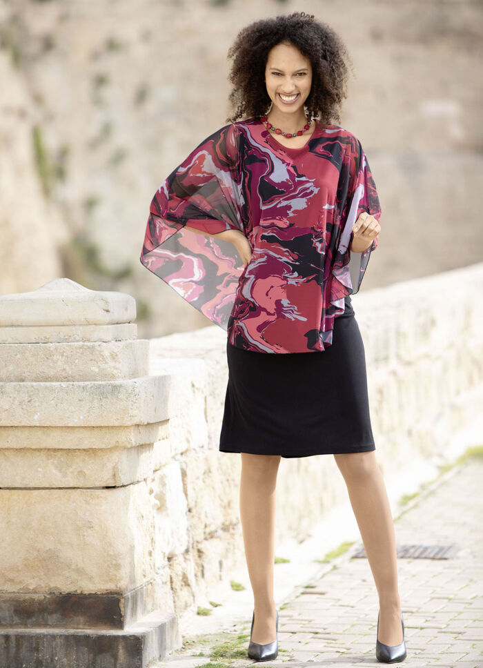 Kleid in angesagter Two-in-One-Optik