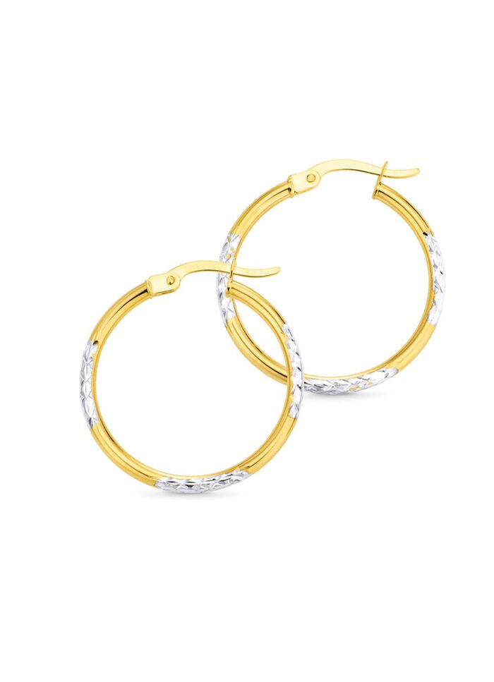 Wundersch&ouml;ne diamantierte Creolen 