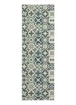 Strapazierf&auml;higer K&uuml;chenl&auml;ufer und -teppich im Fliesen-Design 