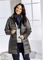 Jacke mit 2-Wege-Reißverschluss GRAFIT