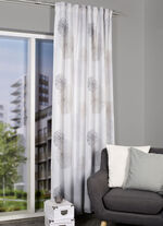 Digitalbedruckter Verdunkelungsschal GRAU-STEIN