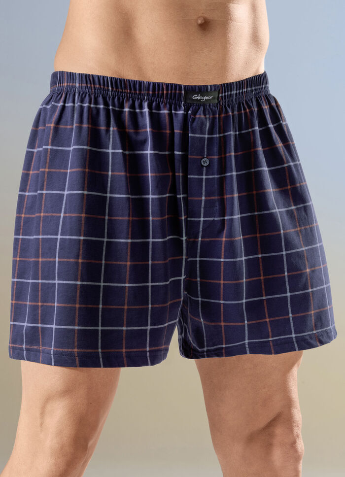 Viererpack Boxershorts mit knöpfbarem Eingriff, 