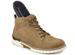 Waldläufer Schnür-Stiefelette aus hochwertigem Nubukleder CAMEL